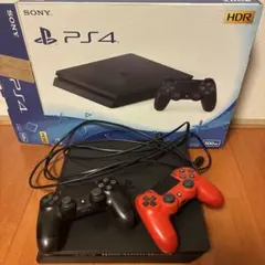 SONY PS4 本体 500GB ブラック レッドコントローラー