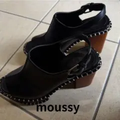 moussy WOODEN SOLE SABOT 厚底 サボサンダル マウジーのサムネイル
