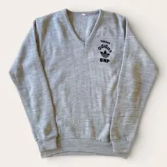 70's adidas フロッキープリント セーター グレー FRANCE製のサムネイル