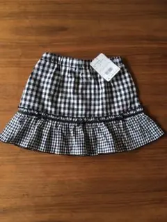 新品未使用　サイズ100 ミキハウス スカート　ホットビスケッツ　ギンガム
