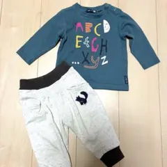 【フタフタ】ロンT&ズボンセット♡カットソートップス男の子女の子バースデイ80