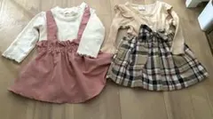 長袖ワンピース 2点セット 60～70のサムネイル