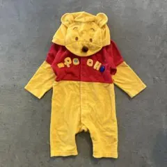 プーさん フード付きロンパース