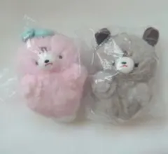 いぬとうさぎのぬいぐるみ マスコット 2点セット カプセルトイ　ガチャ