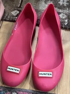 ☆HUNTER☆ ハンター フラットシューズ レッド レインシューズ