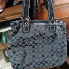 COACH ロゴ入りトートバッグ ブラック
