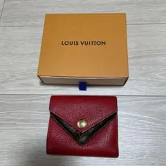 LOUIS VUITTON レッド 三つ折り財布