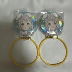 GIGO限定　学マス　オーロラ箔押し缶バッジ　葛城リーリヤ　２点