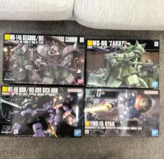 HG ガンプラ 4点セット ザク ズゴック アッガイ - メルカリ