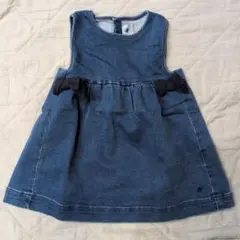 Petit Bateau デニムワンピース ~95cm