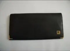 値下げ！　【新品未使用】dunhill ブラック レザー 長財布　保護ケース付き