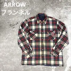 ARROW フランネル 裏キルティング 中綿 チェック ネルシャツ ワークのサムネイル