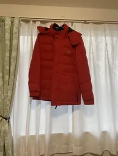 ラコステ 赤 ダウンジャケット フード付き