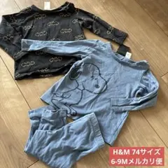 H&M バットマン スヌーピー 74サイズ