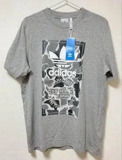 adidas アディダスオリジナルス Tシャツ グレー Mサイズ 未使用タグ付き