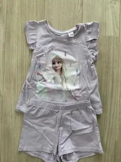 H&M ディズニー　エルサ　アナ雪　95-100 セットアップ