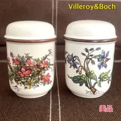 ②Villeroy&Boch・塩胡椒入れ・ 2個セット・ボタニカシリーズ・極美品