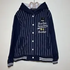 ナルミヤインターナショナル　 ストライプ パーカージャケット　M 150