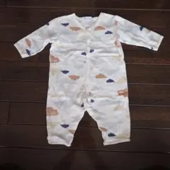Petit Bateau 雲柄ロンパース 6m