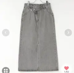 アシメタイトスカート/グレー/Lサイズ