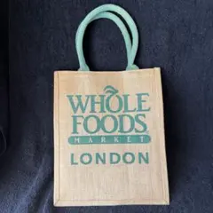 『新品、未使用、訳あり』WHOLE FOODSジュート製ワインバッグ/エコバッグ