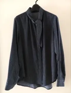 OPAQUE.CLIP オペークドットクリップ ボウタイ 長袖 シャツ L