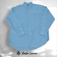 ♣ Ralph Lauren ラルフローレン エメラルドグリーン 長袖シャツ L