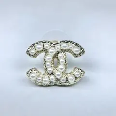 未使用級 CHANEL シャネル ピアス ココマーク パール装飾 片耳 2023