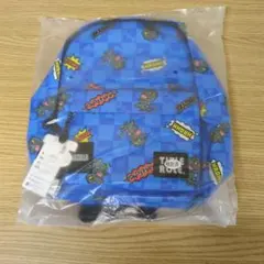 子供用 キッズ リュック ゴジラ 恐竜柄 青 ブルー 27×33×13cm