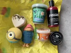 【新品未使用】LUSH7点セットバスボム、スクラブ、ボディーソープなどミニオン