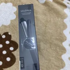 サロニアSALONIA スムースシャインカールヘアアイロン32mm黒