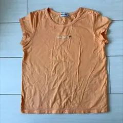 ミキハウス MIKIHOUSE 女の子 Tシャツ 130オレンジ ノースリーブ
