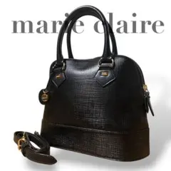 マリクレール　ハンドバッグ　ショルダーバッグ　2way ブラック　レディース　鞄