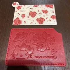 サンリオ ハローキティ カード型ミラー 赤