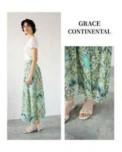 GRACE CONTINENTAL　ギャザースカート　ロング丈　36　未使用のサムネイル