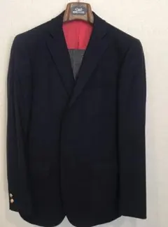 VAN JACKET NAVY BLAZER 3ボタン 段返り 紺ブレ　金ボタンのサムネイル