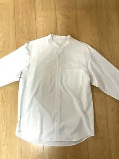 GU バンドカラーシャツ　M ホワイト