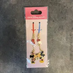 ディズニー　ミッキー ミニー ペアストラップ