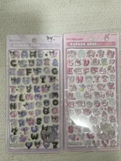 サンリオ ボンボンドロップ シール 2点セット クロミ＆マイメロディ 正規品