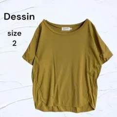 美品☆ Dessin ドルマンスリーブ Tシャツ カットソー 2 ゆったり 半袖のサムネイル
