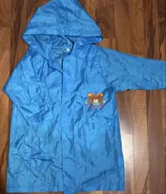ベビーレインコート 青　95cm 記名なし