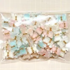 デコパーツ まとめ売り キラキラ クリア クマさん ホイップデコ