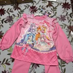 【新品】（株）バンダイ 広がるスカイプリキュア光る❗️パジャマ 130cm ピンク
