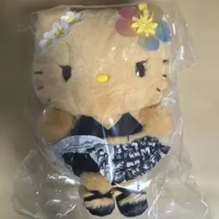【新品】ハローキティ マスコットホルダー トコナツバケーション ブラック