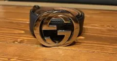 GUCCI インターロッキングG レザーベルト