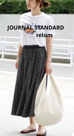 JOURNAL STANDARD フラワープリントイージーギャザースカート