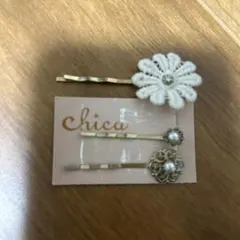 chica 花モチーフ ヘアピン 3個セット