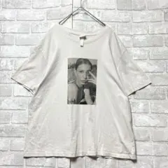 H&M Tシャツ カットソー プリント M グレージュ ユニセックス カジュアルのサムネイル