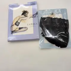 LA PERLA ブラック ガーターストッキング