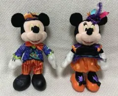 【最終値下げ】 ミッキー　ミニー ぬいぐるみバッジセット　ハロウィンハーベスト